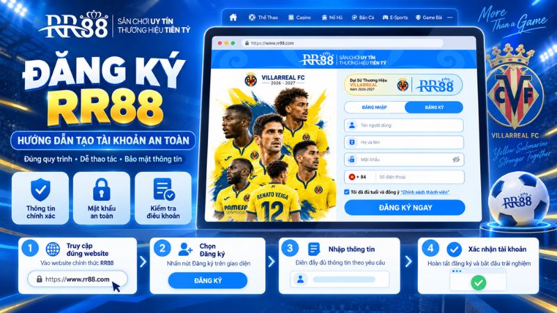Đăng Ký RR88 – Hướng Dẫn Tạo Tài Khoản An Toàn